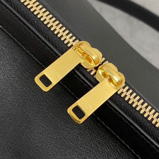 Mirror Quality Replica Celine Doctor Clutch in Soft Calfskin Black Clone