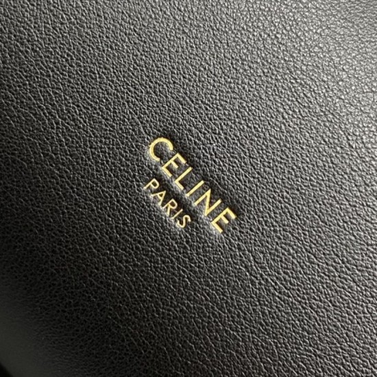 Mirror Quality Replica Celine Doctor Clutch in Soft Calfskin Black Clone