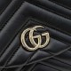 Mirror Quality Replica Gucci Mini GG Marmont Chevron Quilted Backpack Black Clone