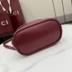 Mirror Quality Replica Gucci Mini GG Marmont Chevron Quilted Backpack Burgundy Clone