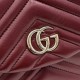 Mirror Quality Replica Gucci Mini GG Marmont Chevron Quilted Backpack Burgundy Clone