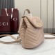 Mirror Quality Replica Gucci Mini GG Marmont Chevron Quilted Backpack Pink Clone