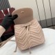 Mirror Quality Replica Gucci Mini GG Marmont Chevron Quilted Backpack Pink Clone