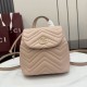 Mirror Quality Replica Gucci Mini GG Marmont Chevron Quilted Backpack Pink Clone
