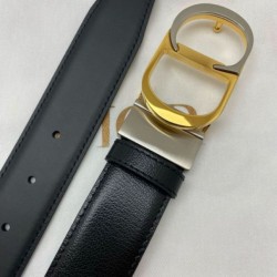 Mirror Quality Replica Dior 30 Montaigne Reversible Belt with CD Buckle and Logo 35MM Black Clone