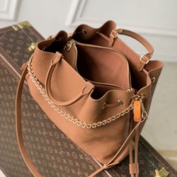 Mirror Quality Replica Louis Vuitton Bella Mahina Tote Bag M27443 Brown Clone