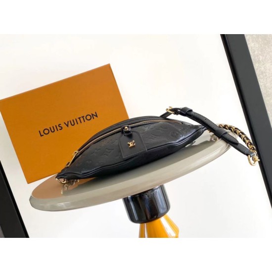Luxury Replica Louis Vuitton High Rise PM Belt Bag M14353 Black Knockoff Mirror Quality Replica Louis Vuitton High Rise PM Belt Bag M14353 Black Clone