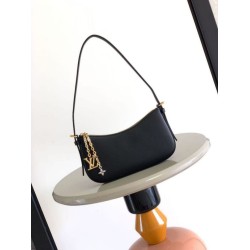 Mirror Quality Replica Louis Vuitton Pochette LV Bloom Bag M25525 Black Clone