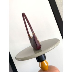 Mirror Quality Replica Bag Louis Vuitton LV Bloom Pochette M25650 Burgundy Clone