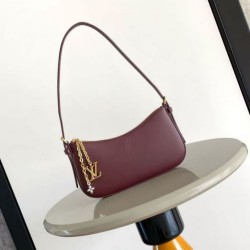 Mirror Quality Replica Bag Louis Vuitton LV Bloom Pochette M25650 Burgundy Clone
