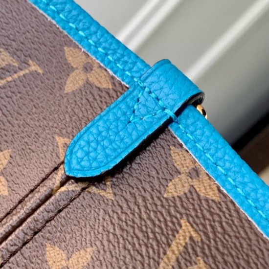 Luxury Replica LV Monogram Inside Out Neverfull MM M13753 Blue Shoulder Bag Knockoff Mirror Quality Replica LV Monogram Inside Out Neverfull MM M13753 Blue Shoulder Bag Clone