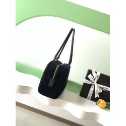 Luxury Replica Chanel 26S Maxi Bowling Bag AS6211 Dark Blue Calfskin Suede Knockoff Mirror Quality Replica Chanel 26S Maxi Bowling Bag AS6211 Dark Blue Calfskin Suede Clone