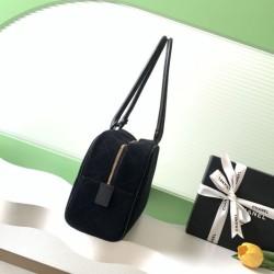 Luxury Replica Chanel 26S Maxi Bowling Bag AS6211 Dark Blue Calfskin Suede Knockoff Mirror Quality Replica Chanel 26S Maxi Bowling Bag AS6211 Dark Blue Calfskin Suede Clone