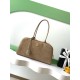 Luxury Replica Chanel 26S Maxi Bowling Bag AS6211 Dark Beige Calfskin Suede Knockoff Mirror Quality Replica Chanel 26S Maxi Bowling Bag AS6211 Dark Beige Calfskin Suede Clone