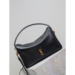 Mirror Quality Replica YSL Saint Laurent Soft Camera Handbag in Black Clone