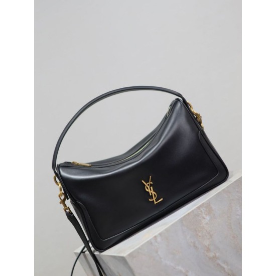 Mirror Quality Replica YSL Saint Laurent Soft Camera Handbag in Black Clone