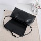Mirror Quality Replica Bottega Veneta Giorno Intrecciato Shoulder Bag in Black Clone