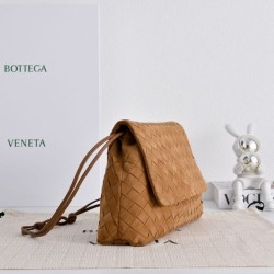 Mirror Quality Replica Bottega Veneta Giorno Intrecciato Dust Bag in Brown Woven Velvet Clone