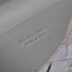 Mirror Quality Replica Bottega Veneta Makeup Case in Gray Suede Clone