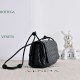 Mirror Quality Replica Bottega Veneta Notturno Intrecciato Shoulder Bag Black Clone