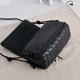 Mirror Quality Replica Bottega Veneta Notturno Intrecciato Shoulder Bag Black Clone