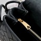 Mirror Quality Replica Bottega Veneta Notturno Intrecciato Shoulder Bag Black Clone