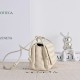 Mirror Quality Replica Bottega Veneta Notturno Intrecciato Shoulder Bag White Clone