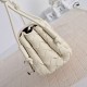 Mirror Quality Replica Bottega Veneta Notturno Intrecciato Shoulder Bag White Clone