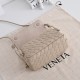 Mirror Quality Replica Bottega Veneta Notturno Intrecciato Shoulder Bag Beige Clone