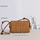 Mirror Quality Replica Bottega Veneta Notturno Intrecciato Shoulder Bag Brown Suede Clone