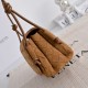 Mirror Quality Replica Bottega Veneta Notturno Intrecciato Shoulder Bag Brown Suede Clone