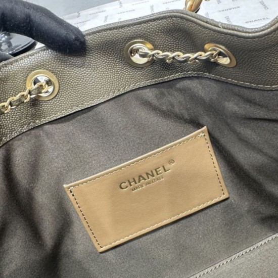 Mirror Quality Replica Chanel AS5293 Drawstring Shoulder Bag Green Clone