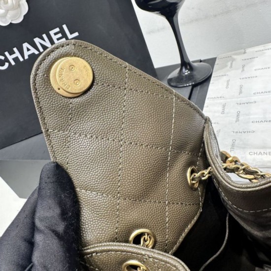 Mirror Quality Replica Chanel AS5293 Drawstring Shoulder Bag Green Clone