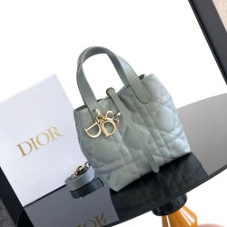 Mirror Quality Replica Dior Toujours Small Vertical Tote Bag Blue Clone
