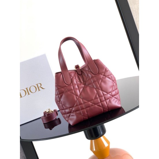 Luxury Replica Dior Toujours Small Vertical Tote Bag Red Knockoff Mirror Quality Replica Dior Toujours Small Vertical Tote Bag Red Clone