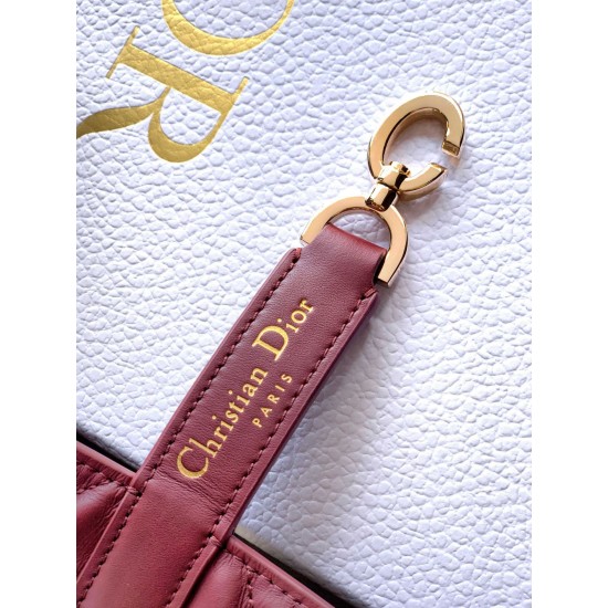 Luxury Replica Dior Toujours Small Vertical Tote Bag Red Knockoff Mirror Quality Replica Dior Toujours Small Vertical Tote Bag Red Clone