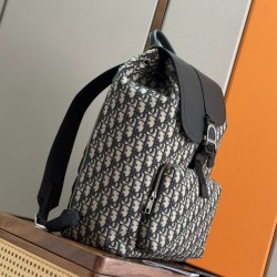 Mirror Quality Replica Dior Heritage Saddle Flap Backpack for Men Clone
