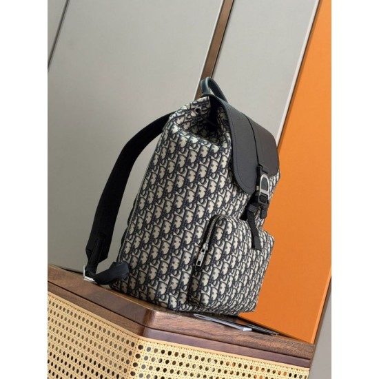 Mirror Quality Replica Dior Heritage Saddle Flap Backpack for Men Clone