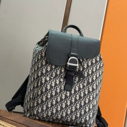 Mirror Quality Replica Dior Heritage Saddle Flap Backpack for Men Clone