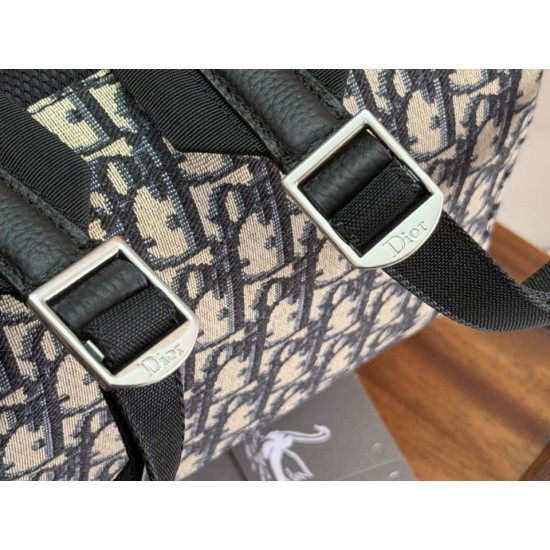 Mirror Quality Replica Dior Heritage Saddle Flap Backpack for Men Clone