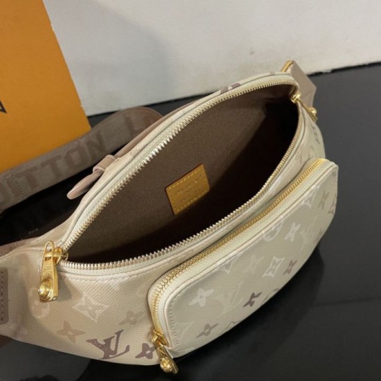 Mirror Quality Replica Louis Vuitton Rush Coated Canvas Bum Bag M29274 Clone