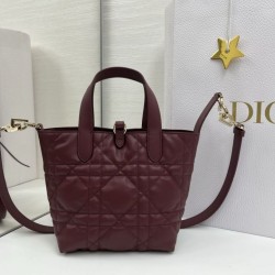Mirror Quality Replica Dior Toujours Small Vertical Tote Bag in Burgundy Clone