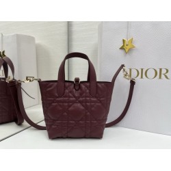 Luxury Replica Dior Toujours Small Vertical Tote Bag in Burgundy Knockoff Mirror Quality Replica Dior Toujours Small Vertical Tote Bag in Burgundy Clone