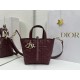 Luxury Replica Dior Toujours Small Vertical Tote Bag in Burgundy Knockoff Mirror Quality Replica Dior Toujours Small Vertical Tote Bag in Burgundy Clone