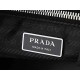 Mirror Quality Replica Prada Fold Large Crossbody Bag 1BC288 in Black/Brown Clone