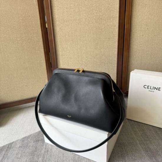 Mirror Quality Replica Celine Doctor Clutch in Black Clone