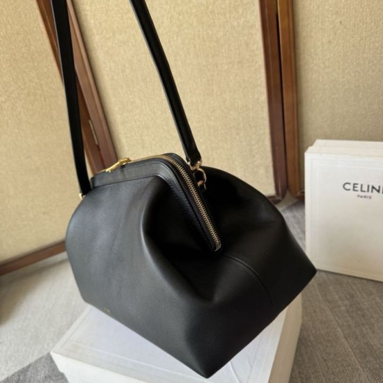 Mirror Quality Replica Celine Doctor Clutch in Black Clone