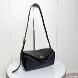 Mirror Quality Replica Balenciaga Le 7 Medium Crossbody Bag in Black Clone