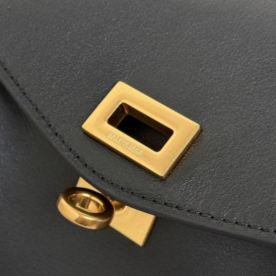 Mirror Quality Replica Balenciaga Le 7 Medium Crossbody Bag in Black Clone