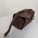 Mirror Quality Replica Balenciaga Le 7 Crossbody Bag in Brown Suede Clone